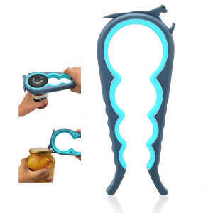 Otstar Jar Opener Bottle Opener and Ring Pull Can Opener for Weak Hands Arthritis Hands, Elderly