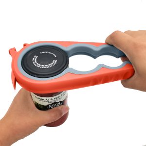 Otstar Jar Opener Bottle Opener and Ring Pull Can Opener for Weak Hands Arthritis Hands, Elderly