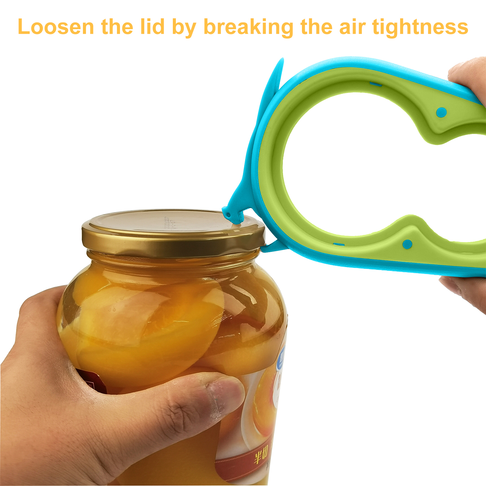 Otstar Jar Opener Bottle Opener and Ring Pull Can Opener for Weak Hands Arthritis Hands, Elderly (复制) - 图片 4